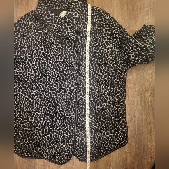 Chico's Jacket Size 3 (XLARGE) Black, White and Grey - Picture 11 of 12